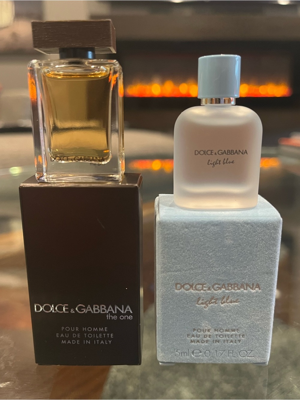 Men’s Dolce & Gabbana Dabbers - The One & Light Blue - 5mL each